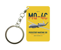 Thumbnail for MQ-4C Triton IFC-4 design on yellow designed key chain, double-side print
