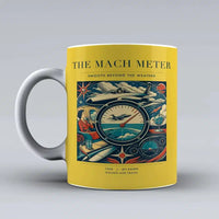Thumbnail for VINTAGE G4115 - The Mach Meter - Ceramic Mug design on yellow