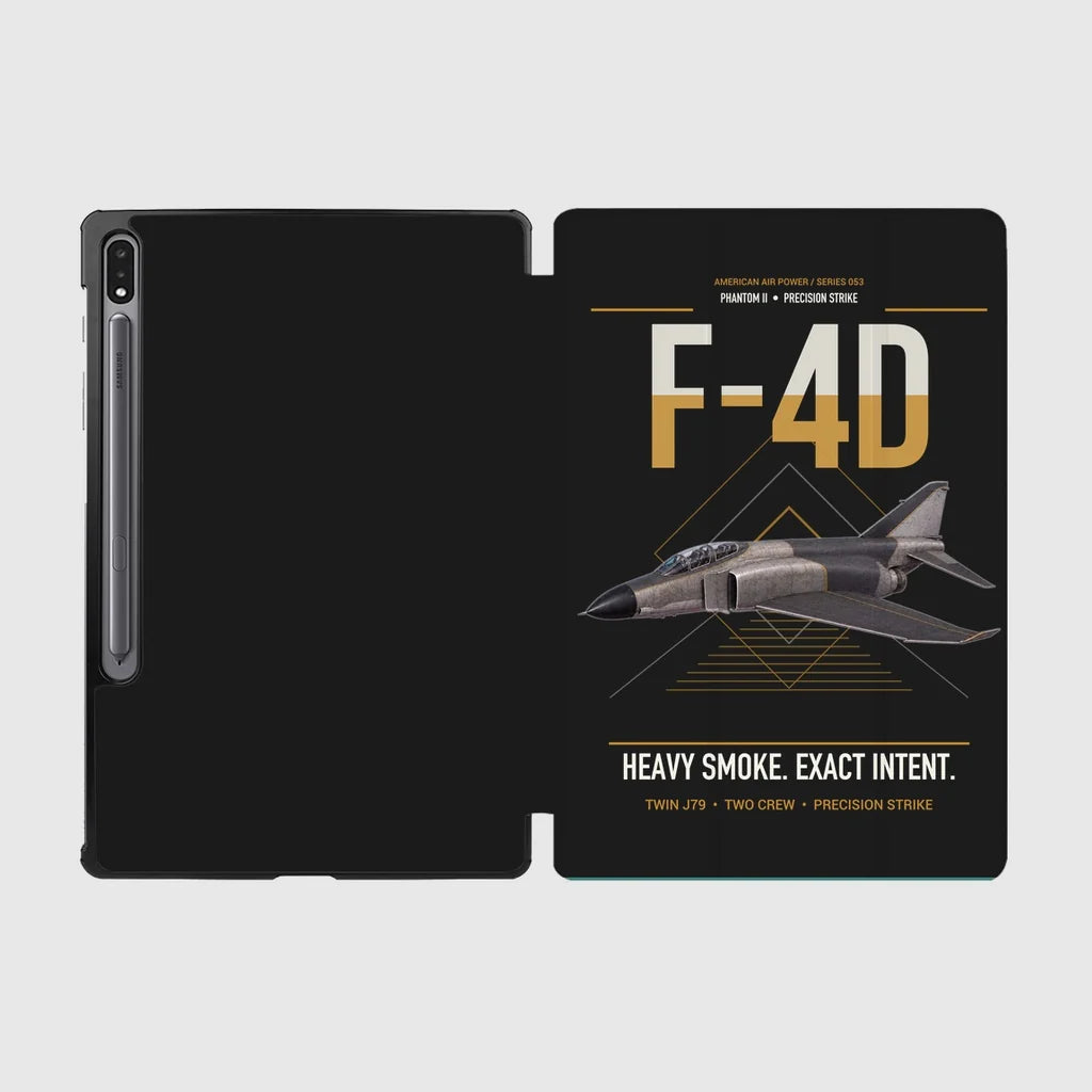 F-4D Phantom II design on black samsung tablet tablet case