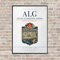 Thumbnail for Houari Boumediene Airport ALG - Canvas Framed - White