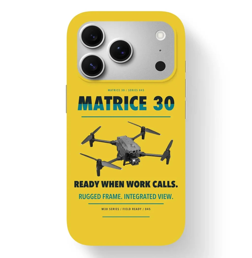 DJI Matrice 30 Case design on yellow iphone case