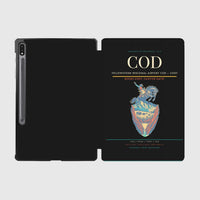 Thumbnail for Yellowstone Regional Airport (COD) design on black samsung tablet tablet case