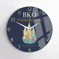 Thumbnail for Modibo Keita International Airport (BKO) design on navy blue no frame wall clock