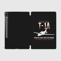 Thumbnail for T-1A Jayhawk Advanced Jet Trainer design on black samsung tablet tablet case