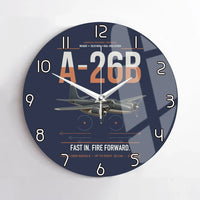 Thumbnail for A-26B Invader design on navy blue no frame wall clock