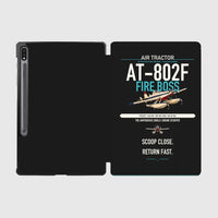 Thumbnail for Air Tractor AT-802F Fire Boss design on black samsung tablet tablet case