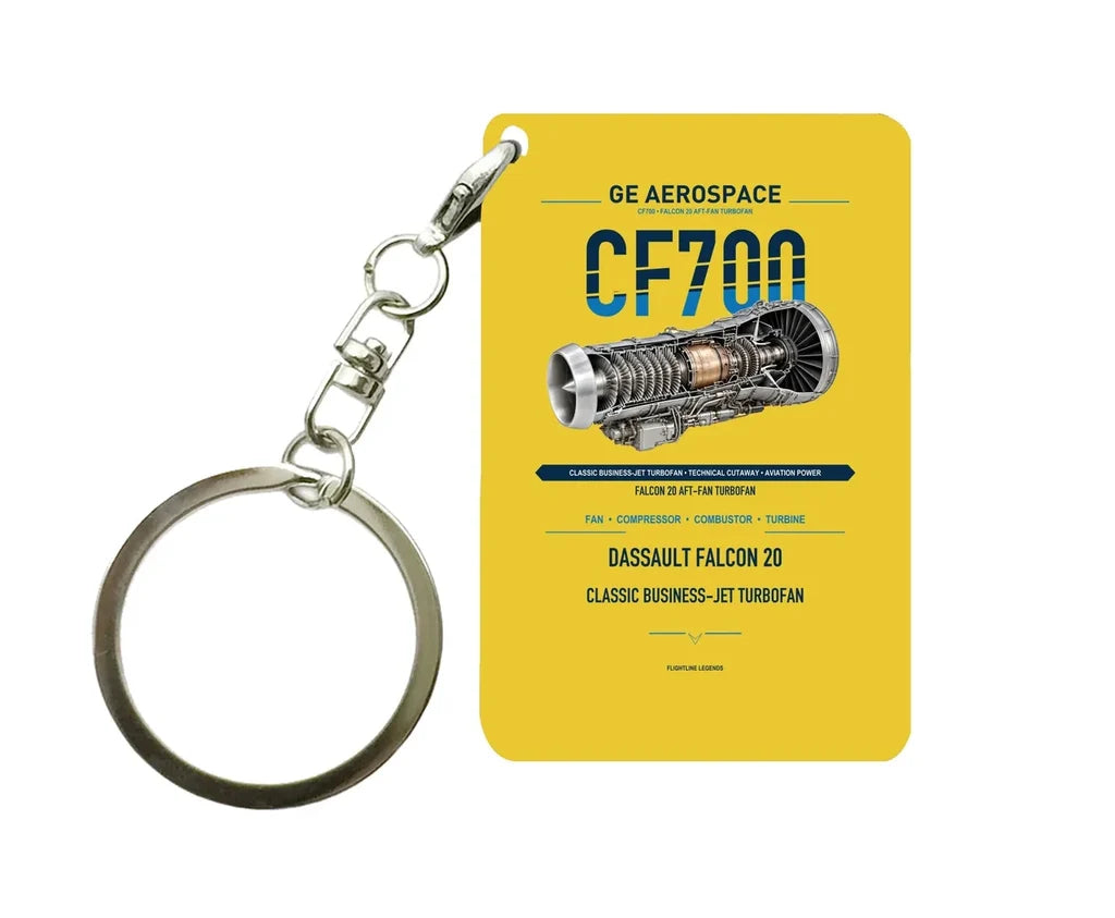 CF700 Key Chain design on yellow key chain