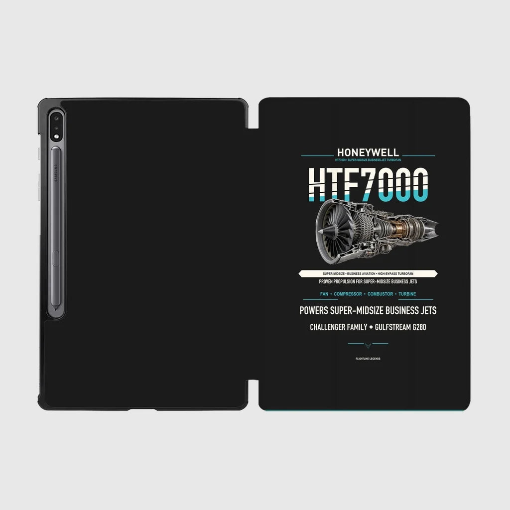 HTF7000 design on black samsung tablet tablet case
