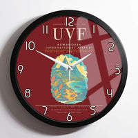 Thumbnail for Hewanorra International Airport UVF Wall-Clock Framed - Dark Red