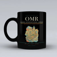 Thumbnail for Oradea International Airport (OMR) airport code design on black ceramic mug