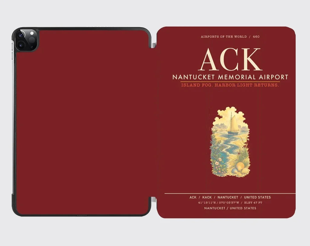 Nantucket Memorial Airport ACK - Dark Red