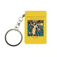 Thumbnail for VINTAGE G4515 - The Hospital Flight South - Designed Key Chain design on yellow