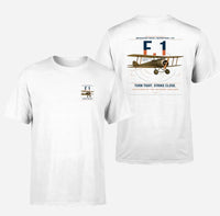 Thumbnail for Sopwith Camel F.1 design on white t-shirt, double-side print