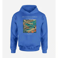 Thumbnail for VINTAGE G4096 - The Coastal Express - Premium Hoodie design on blue premium