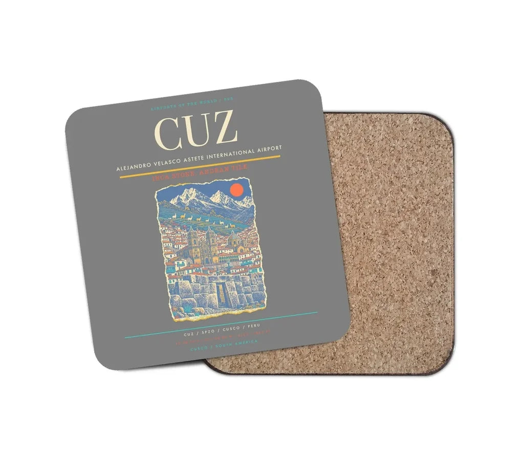 Alejandro Velasco Astete International Airport CUZ Coaster 1-Piece - Gray