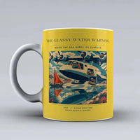 Thumbnail for VINTAGE G4280 - The Glassy Water Warning - Ceramic Mug design on yellow