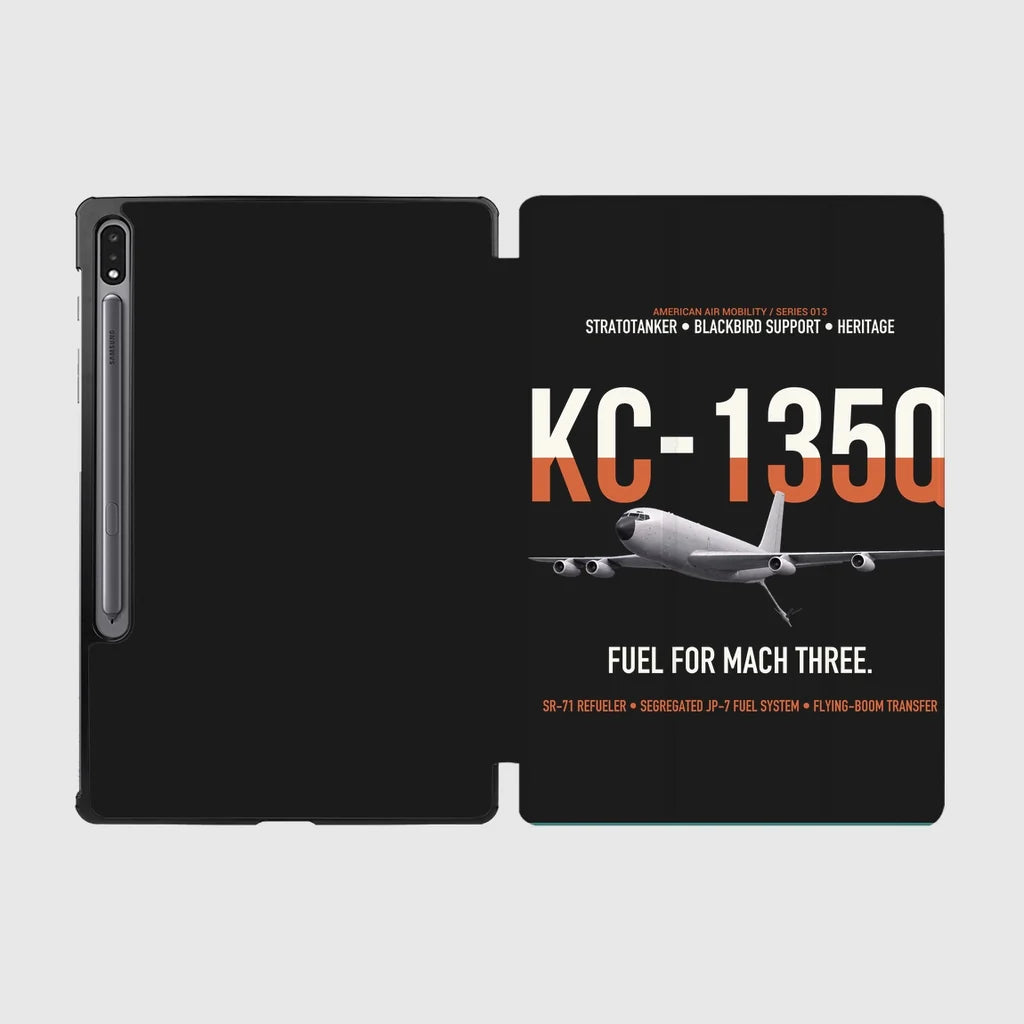 KC-135Q Blackbird Tanker design on black samsung tablet tablet case