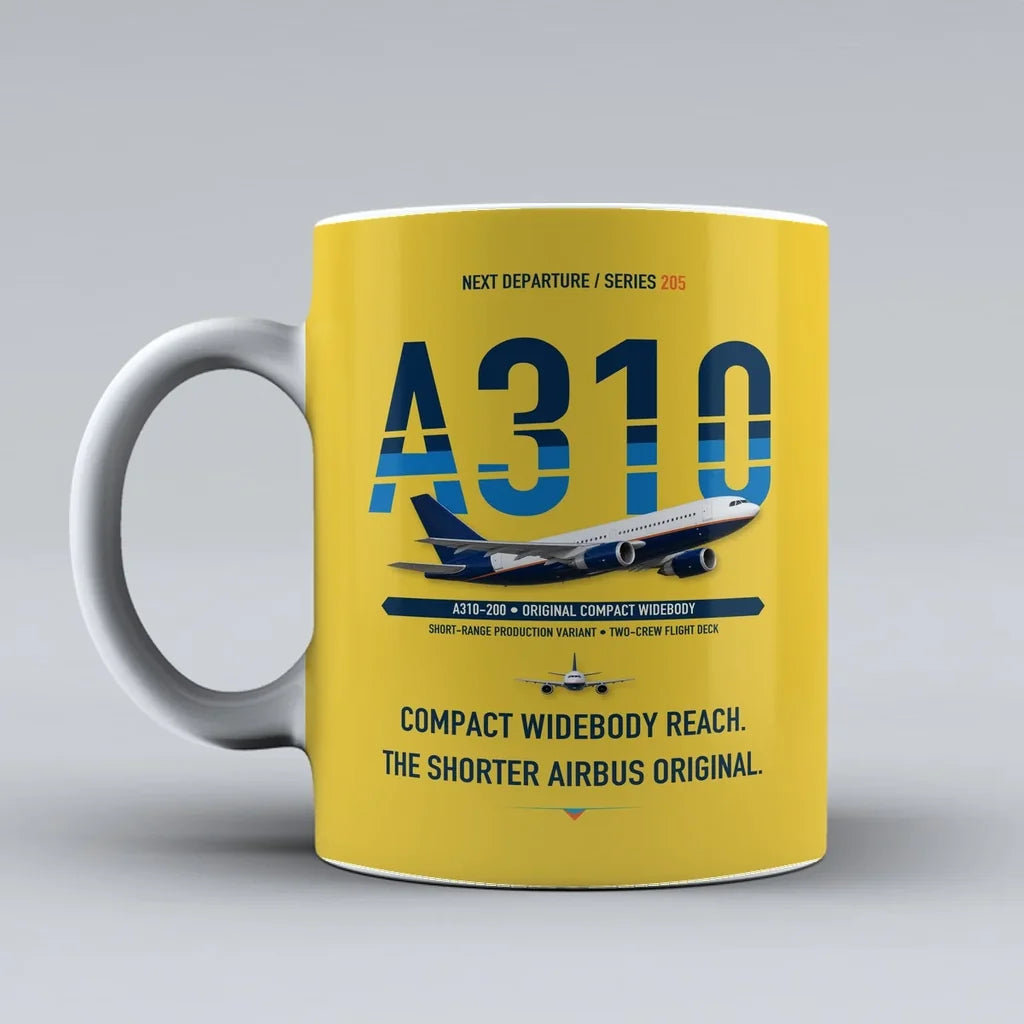 A310-200 Mug design on yellow airbus