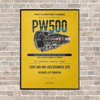 Thumbnail for PW500 vertical canvas print - framed - yellow background
