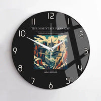 Thumbnail for VINTAGE G4253 - The Mountain Pass Gap - Designed Wall Clocks design on black no-frame