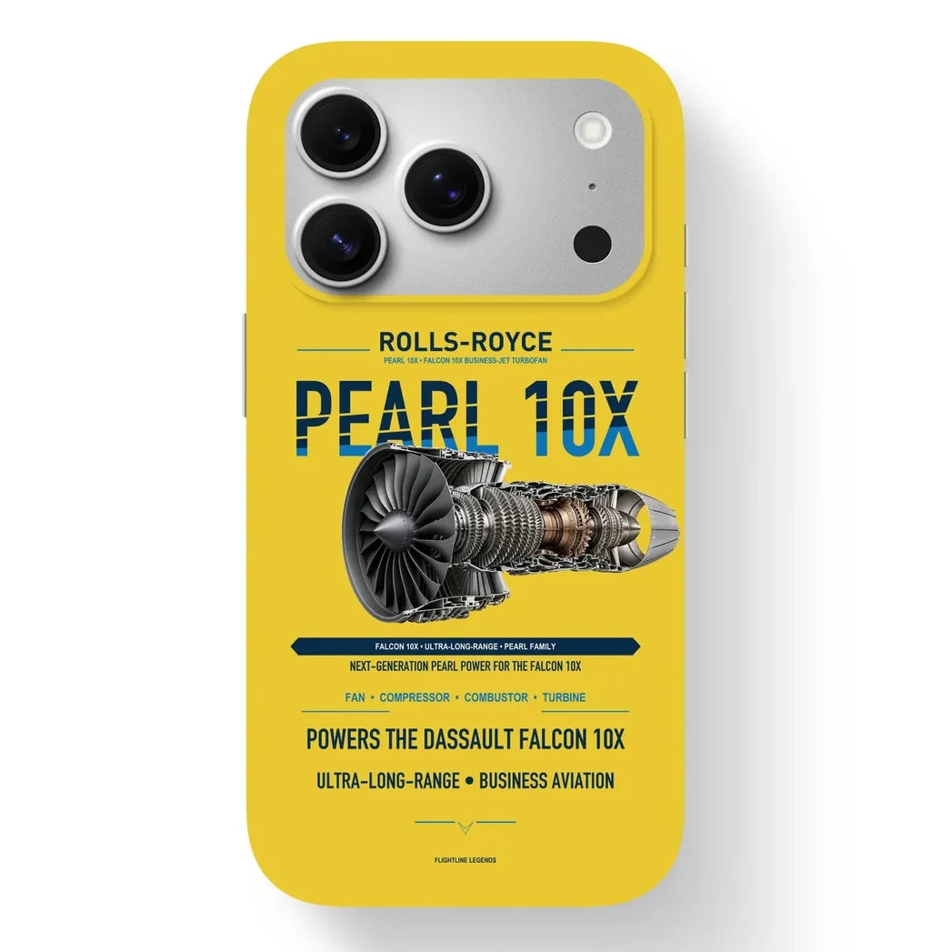 PEARL 10X Case design on yellow iphone case