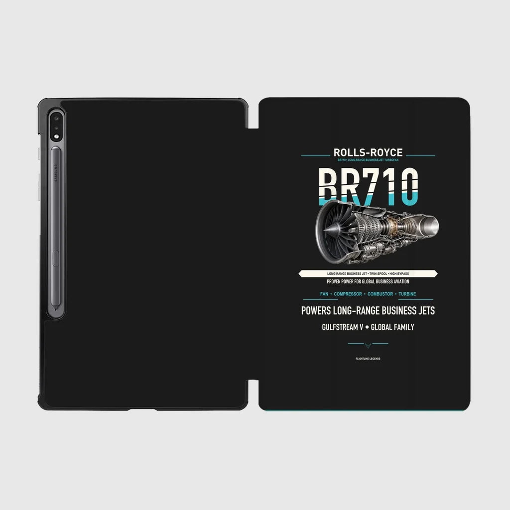 BR710 design on black samsung tablet tablet case