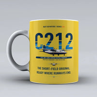 Thumbnail for C-212-100 Aviocar Mug design on yellow casa