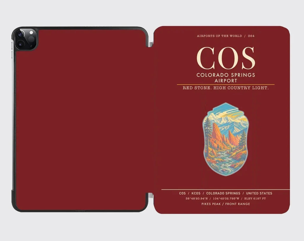 Colorado Springs Airport COS - Dark Red