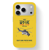 Thumbnail for Airbus H215 design on yellow magsafe iphone case, for iPhone 17 Pro