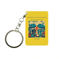 Thumbnail for VINTAGE G4385 - The Prop To Jet Handshake - Designed Key Chain design on yellow