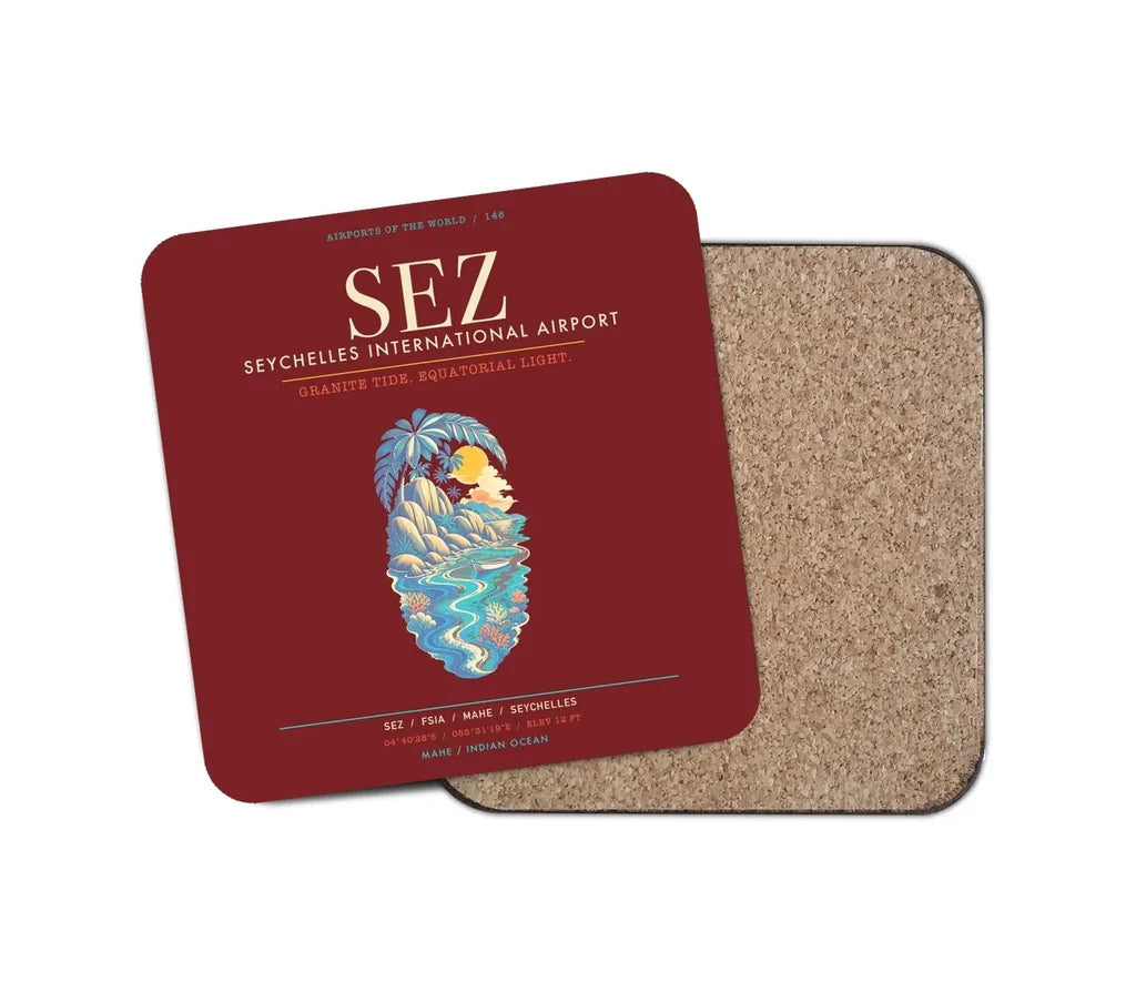 Seychelles International Airport SEZ - Granite Tide Canopy - Dark Red