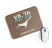 Thumbnail for XB-70A Valkyrie design on brown rectangle mouse pad