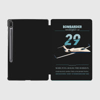 Thumbnail for Bombardier Learjet 29 design on black samsung tablet tablet case