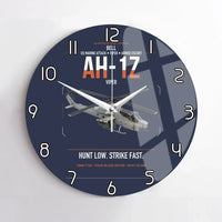 Thumbnail for Bell AH-1Z Viper design on navy blue no frame wall clock