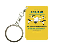 Thumbnail for Parrot ANAFI Ai Key Chain design on yellow key chain