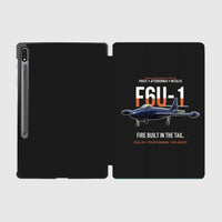 Thumbnail for F6U-1 Pirate Fire Built in the Tail design on black samsung tablet tablet case