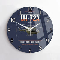 Thumbnail for Airbus UH-72A Lakota design on navy blue no frame wall clock