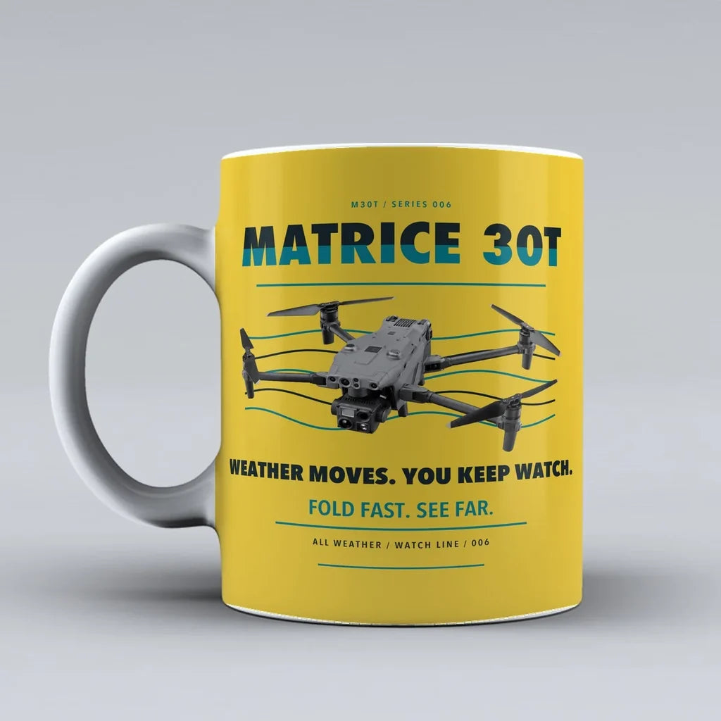 Matrice 30T Mug design on yellow dji
