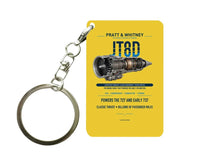 Thumbnail for JT8D Key Chain design on yellow key chain