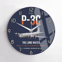 Thumbnail for P-3C Orion design on navy blue no frame wall clock