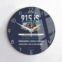 Thumbnail for 915 iS design on navy blue no frame wall clock