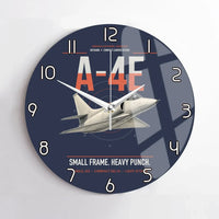 Thumbnail for A-4E Skyhawk design on navy blue no frame wall clock