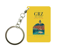 Thumbnail for Graz Airport (GRZ) design on yellow key chain