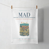 Thumbnail for Adolfo Suarez Madrid-Barajas Airport (MAD) design on white towel