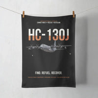 Thumbnail for HC-130J COMBAT KING II design on black towel
