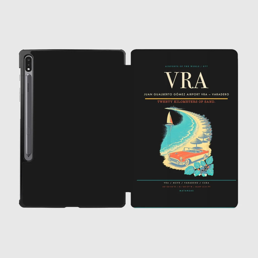 Juan Gualberto Gómez Airport (VRA) design on black samsung tablet tablet case