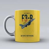 Thumbnail for Dassault Rafale C — F3-R standard design on yellow ceramic mug, double-side print