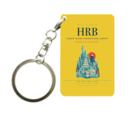 Thumbnail for Harbin Taiping International Airport HRB Key Chain design on yellow key chain
