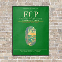 Thumbnail for Northwest Florida Beaches International Airport ECP - Canvas Framed - Green