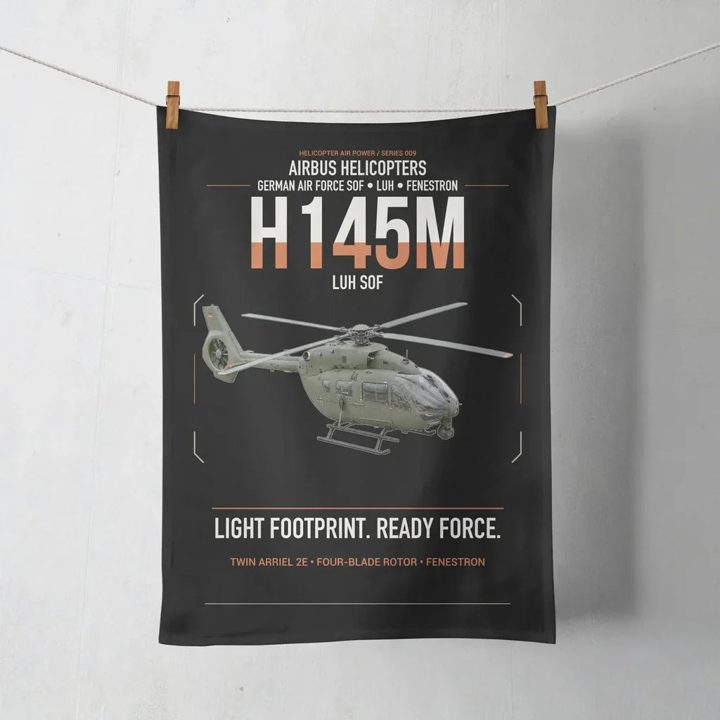 Airbus Helicopters H145M LUH SOF design on black towel